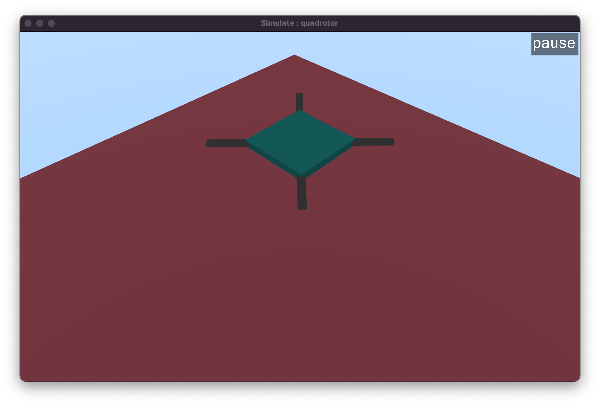 
Fig 4: Quadbody in Mujoco
